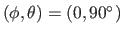 $ (\phi, \theta)=(0,90^{\circ})$
