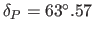 $ \alpha_P = 45^{\circ}.83$